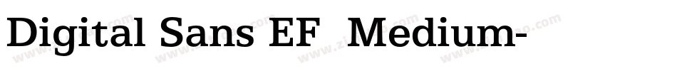 Digital Sans EF  Medium字体转换